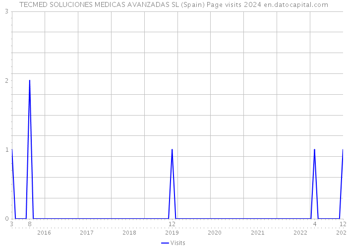 TECMED SOLUCIONES MEDICAS AVANZADAS SL (Spain) Page visits 2024 