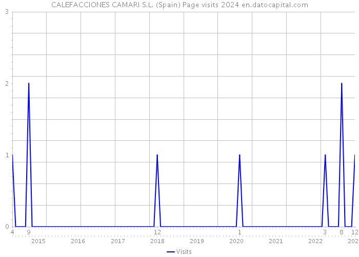 CALEFACCIONES CAMARI S.L. (Spain) Page visits 2024 