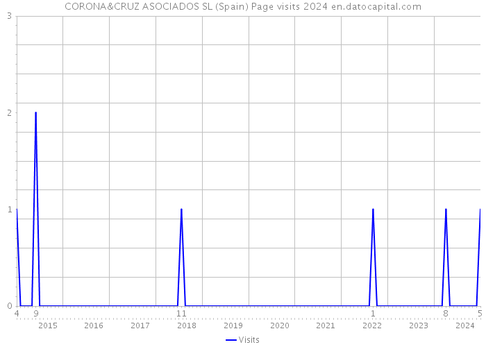 CORONA&CRUZ ASOCIADOS SL (Spain) Page visits 2024 