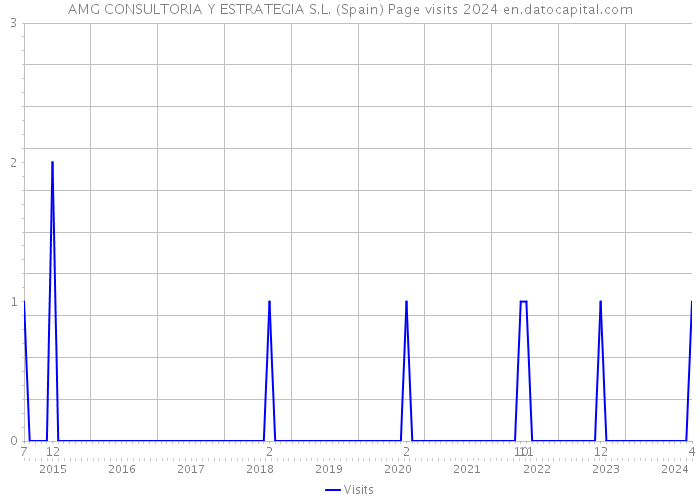 AMG CONSULTORIA Y ESTRATEGIA S.L. (Spain) Page visits 2024 