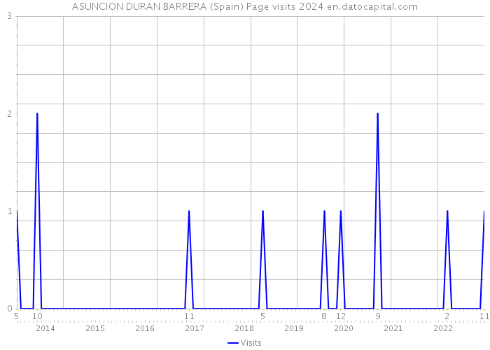 ASUNCION DURAN BARRERA (Spain) Page visits 2024 