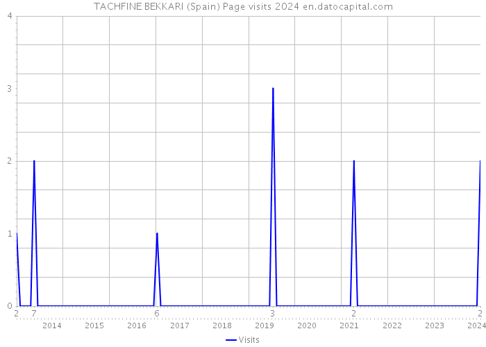 TACHFINE BEKKARI (Spain) Page visits 2024 