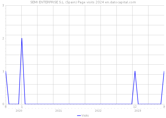 SEMI ENTERPRISE S.L. (Spain) Page visits 2024 