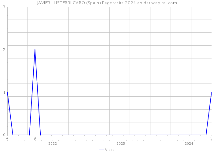JAVIER LLISTERRI CARO (Spain) Page visits 2024 