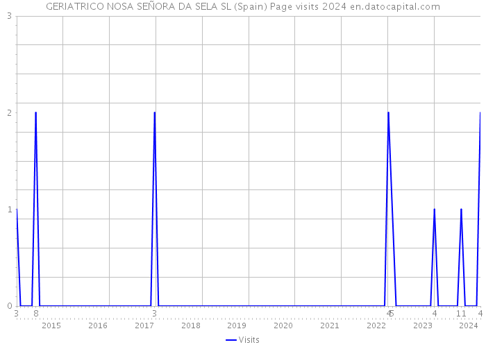 GERIATRICO NOSA SEÑORA DA SELA SL (Spain) Page visits 2024 