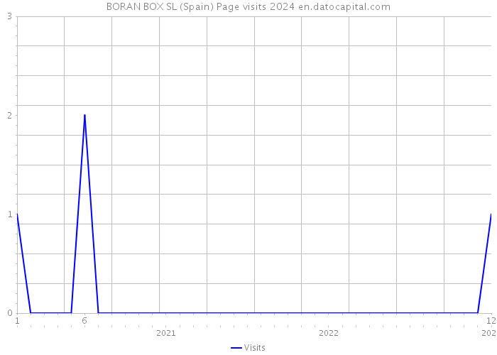 BORAN BOX SL (Spain) Page visits 2024 