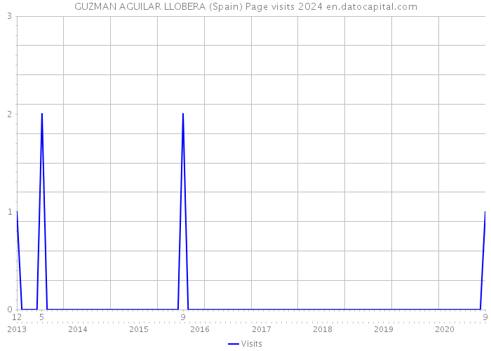 GUZMAN AGUILAR LLOBERA (Spain) Page visits 2024 