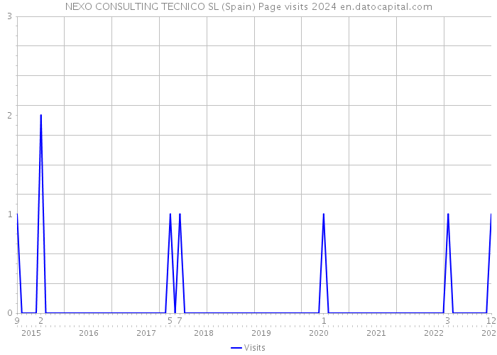 NEXO CONSULTING TECNICO SL (Spain) Page visits 2024 