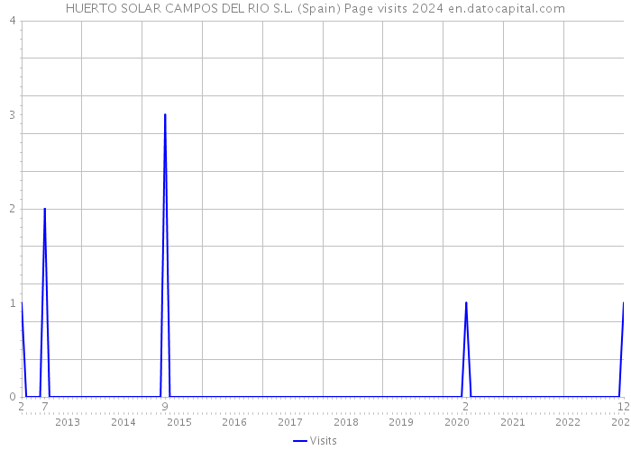 HUERTO SOLAR CAMPOS DEL RIO S.L. (Spain) Page visits 2024 