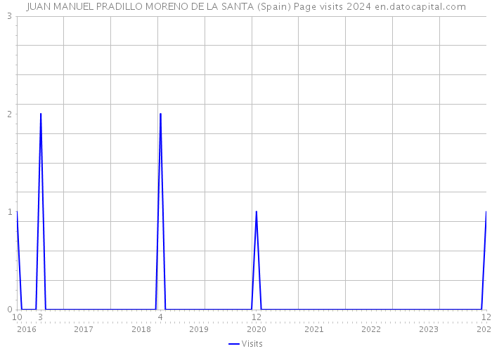JUAN MANUEL PRADILLO MORENO DE LA SANTA (Spain) Page visits 2024 