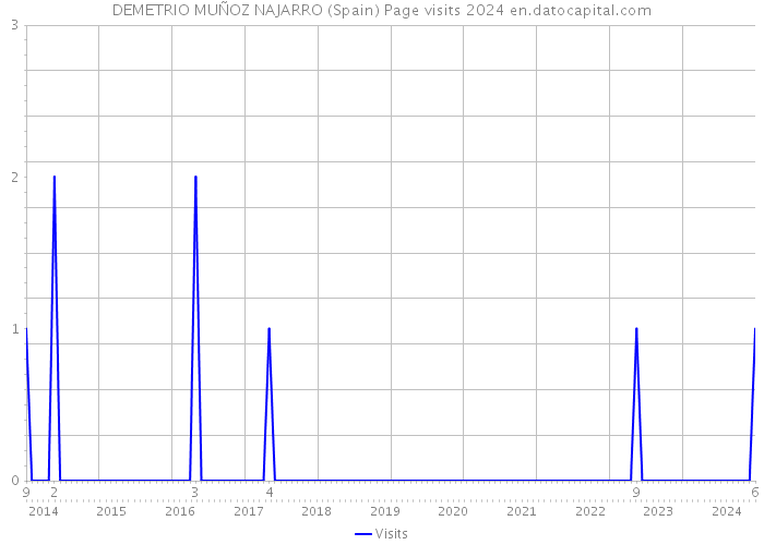 DEMETRIO MUÑOZ NAJARRO (Spain) Page visits 2024 