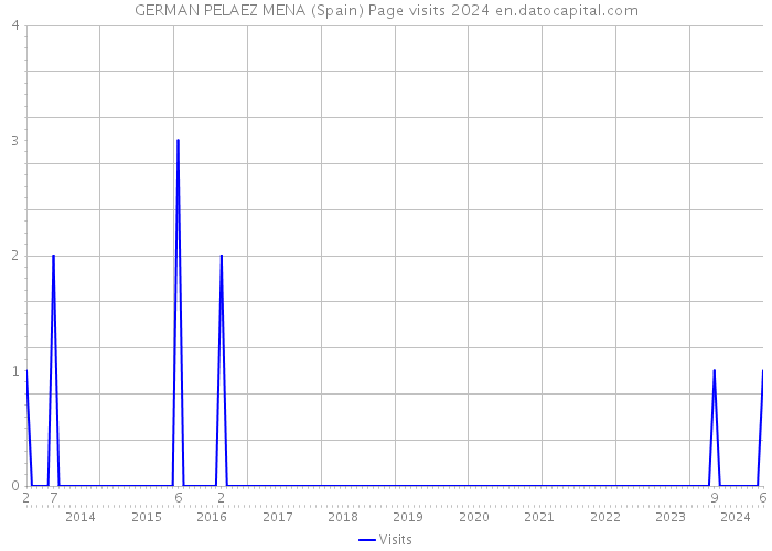 GERMAN PELAEZ MENA (Spain) Page visits 2024 