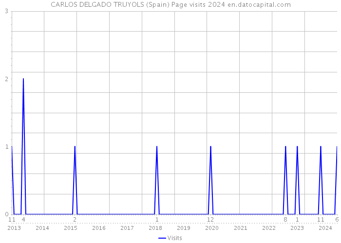 CARLOS DELGADO TRUYOLS (Spain) Page visits 2024 