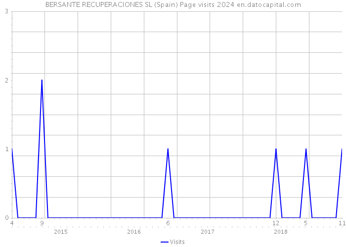 BERSANTE RECUPERACIONES SL (Spain) Page visits 2024 