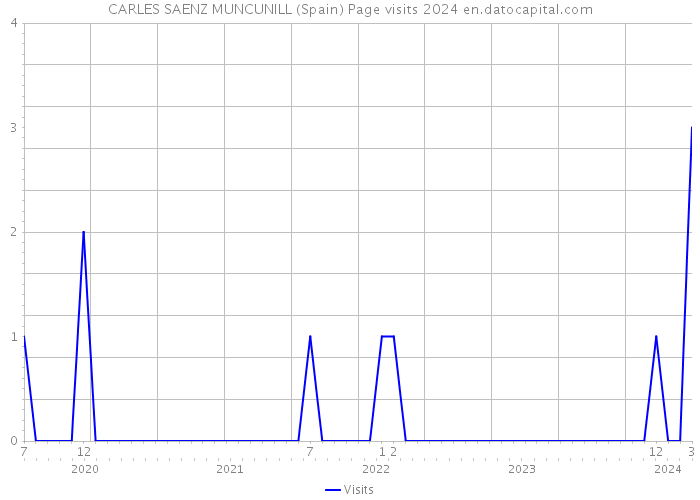 CARLES SAENZ MUNCUNILL (Spain) Page visits 2024 