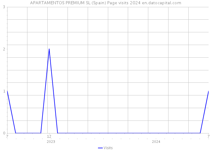 APARTAMENTOS PREMIUM SL (Spain) Page visits 2024 