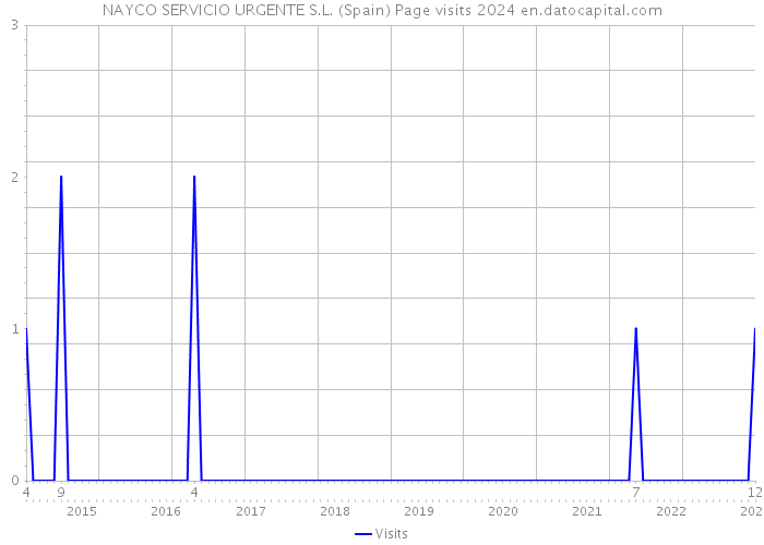 NAYCO SERVICIO URGENTE S.L. (Spain) Page visits 2024 