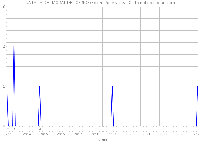 NATALIA DEL MORAL DEL CERRO (Spain) Page visits 2024 