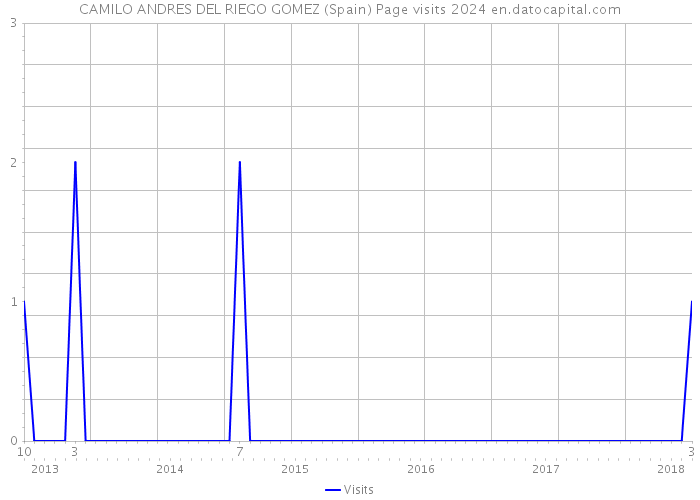 CAMILO ANDRES DEL RIEGO GOMEZ (Spain) Page visits 2024 
