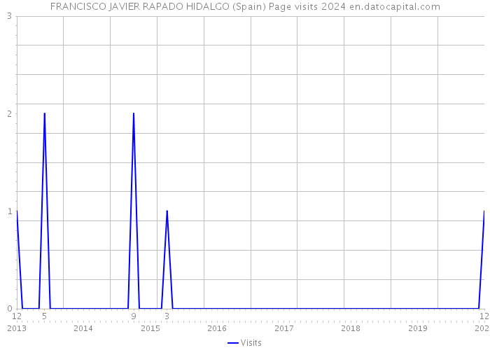 FRANCISCO JAVIER RAPADO HIDALGO (Spain) Page visits 2024 