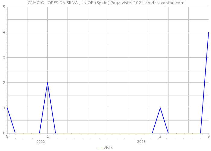 IGNACIO LOPES DA SILVA JUNIOR (Spain) Page visits 2024 