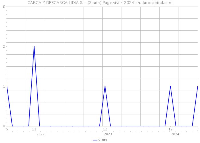 CARGA Y DESCARGA LIDIA S.L. (Spain) Page visits 2024 