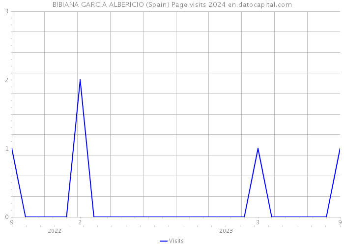 BIBIANA GARCIA ALBERICIO (Spain) Page visits 2024 