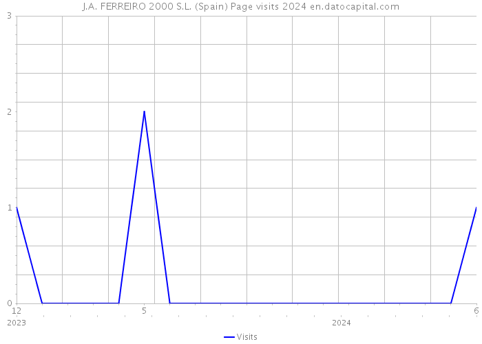 J.A. FERREIRO 2000 S.L. (Spain) Page visits 2024 