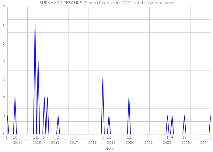 BURKHARD PESCHKE (Spain) Page visits 2024 