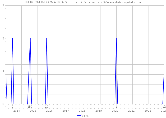 IBERCOM INFORMATICA SL. (Spain) Page visits 2024 
