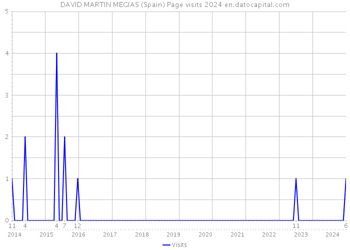 DAVID MARTIN MEGIAS (Spain) Page visits 2024 