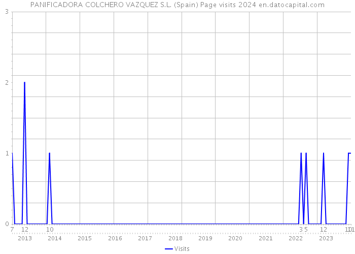 PANIFICADORA COLCHERO VAZQUEZ S.L. (Spain) Page visits 2024 