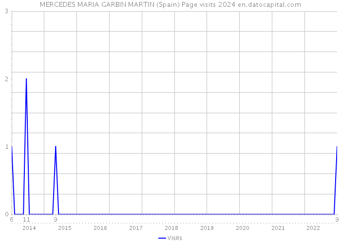 MERCEDES MARIA GARBIN MARTIN (Spain) Page visits 2024 