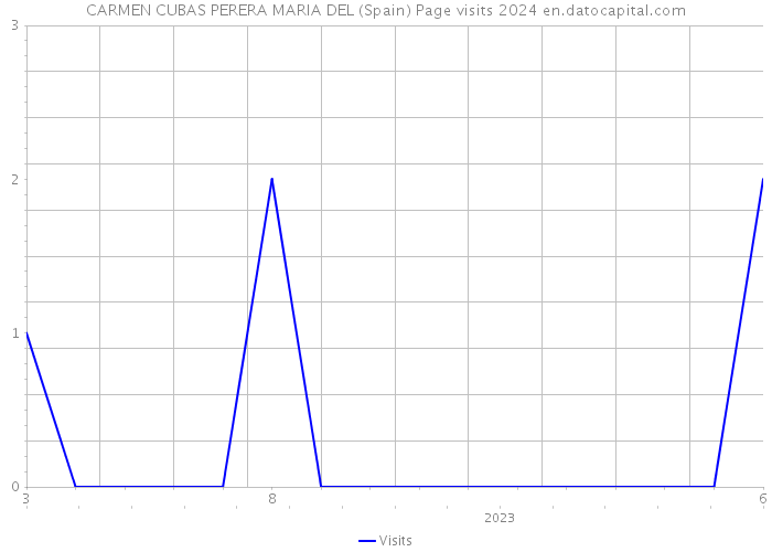 CARMEN CUBAS PERERA MARIA DEL (Spain) Page visits 2024 