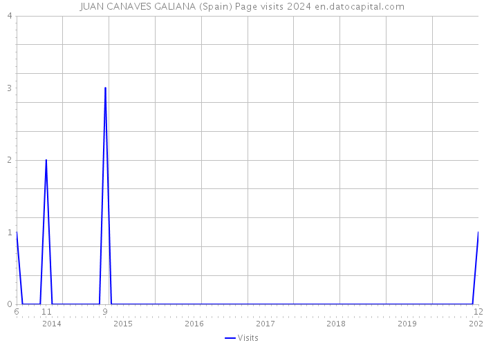 JUAN CANAVES GALIANA (Spain) Page visits 2024 