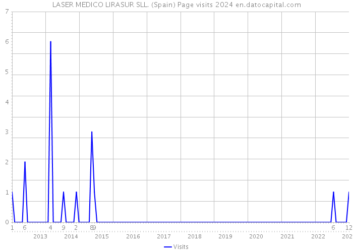 LASER MEDICO LIRASUR SLL. (Spain) Page visits 2024 