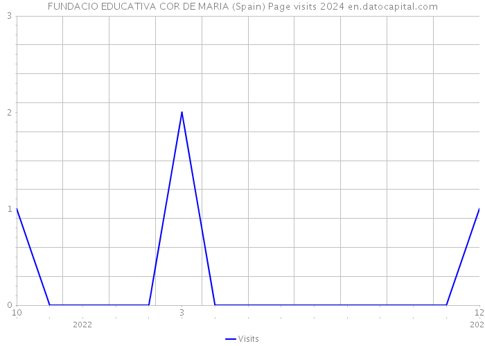 FUNDACIO EDUCATIVA COR DE MARIA (Spain) Page visits 2024 