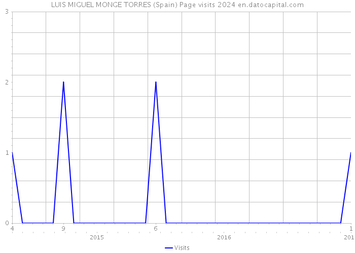 LUIS MIGUEL MONGE TORRES (Spain) Page visits 2024 