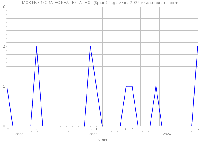 MOBINVERSORA HC REAL ESTATE SL (Spain) Page visits 2024 