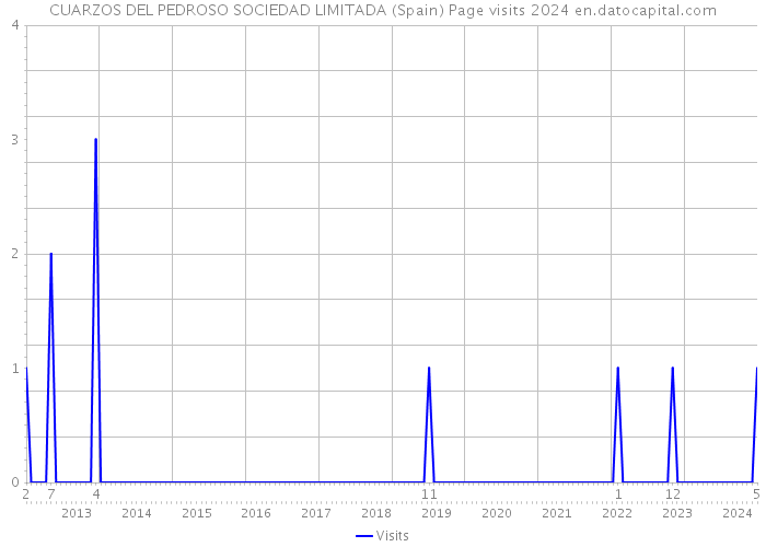 CUARZOS DEL PEDROSO SOCIEDAD LIMITADA (Spain) Page visits 2024 