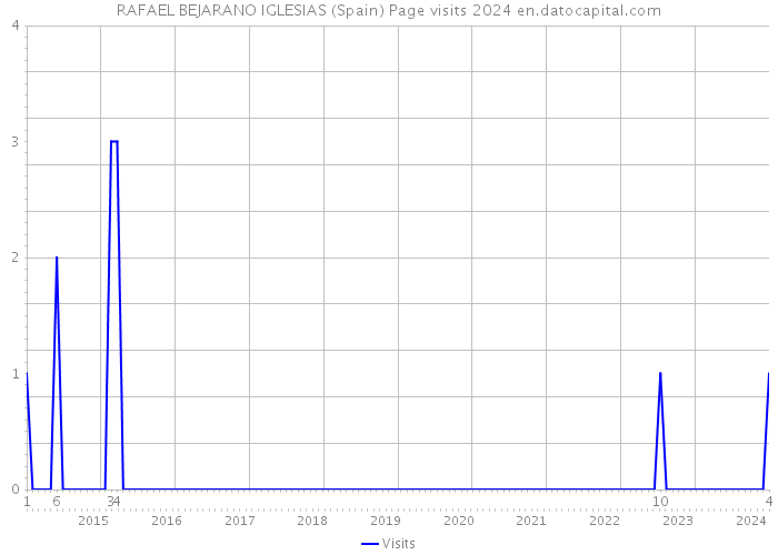 RAFAEL BEJARANO IGLESIAS (Spain) Page visits 2024 