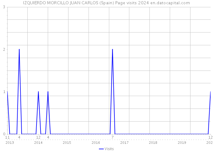 IZQUIERDO MORCILLO JUAN CARLOS (Spain) Page visits 2024 