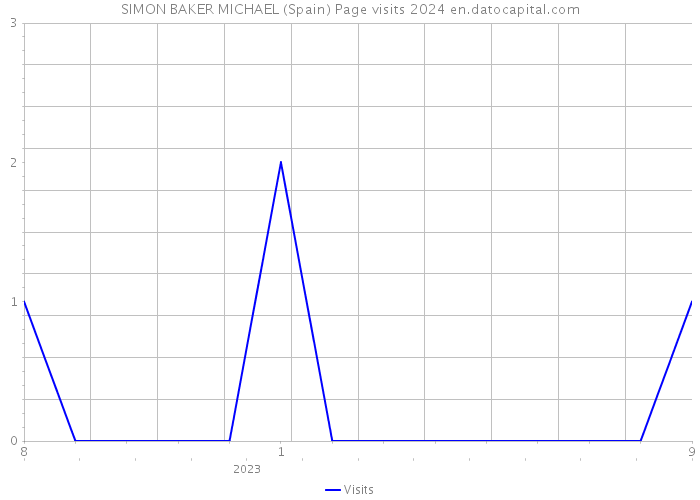 SIMON BAKER MICHAEL (Spain) Page visits 2024 