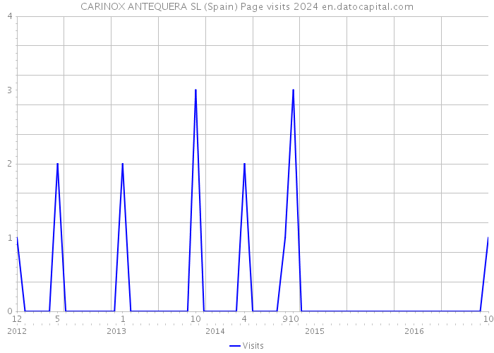 CARINOX ANTEQUERA SL (Spain) Page visits 2024 