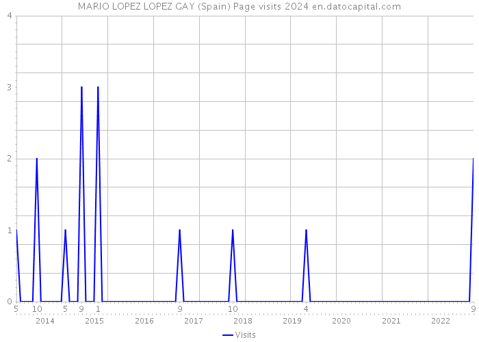 MARIO LOPEZ LOPEZ GAY (Spain) Page visits 2024 