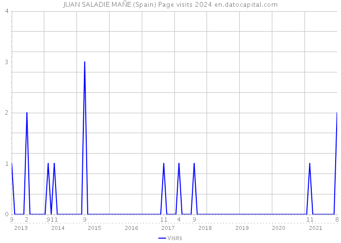 JUAN SALADIE MAÑE (Spain) Page visits 2024 