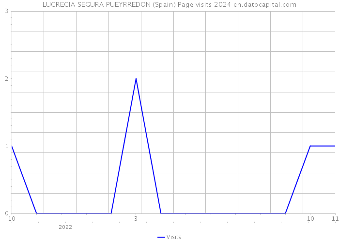 LUCRECIA SEGURA PUEYRREDON (Spain) Page visits 2024 