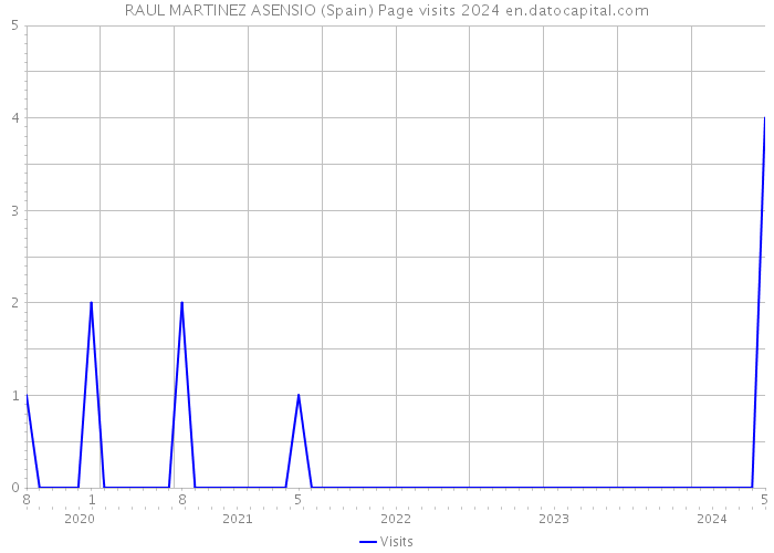 RAUL MARTINEZ ASENSIO (Spain) Page visits 2024 