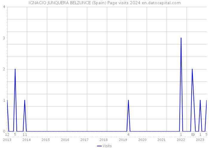IGNACIO JUNQUERA BELZUNCE (Spain) Page visits 2024 