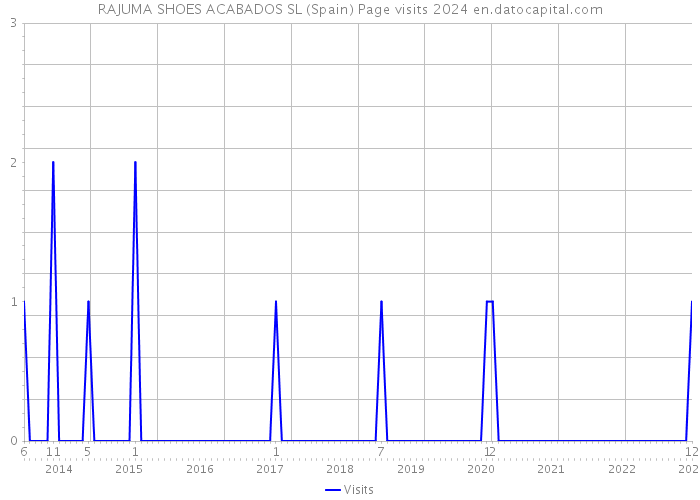 RAJUMA SHOES ACABADOS SL (Spain) Page visits 2024 